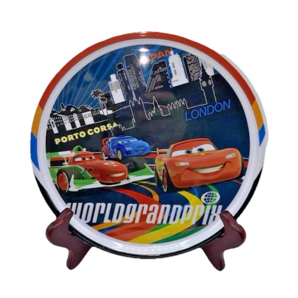 Disney CARS Melamine Plate Plastic Toddler Zak Designs World Grand Prix Pixar